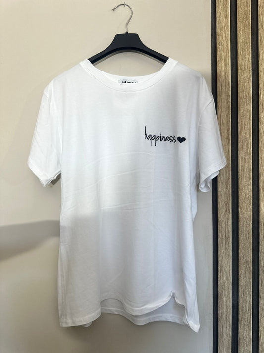 Tshirt Happiness slogan