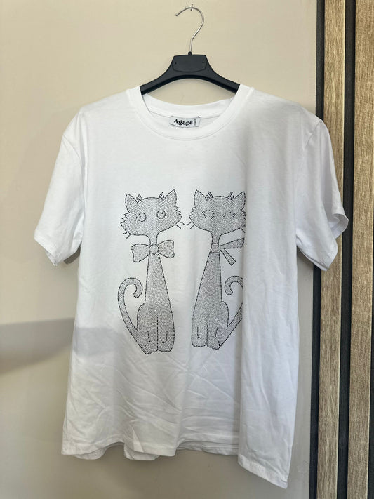 T-Shirt Cat Slogan